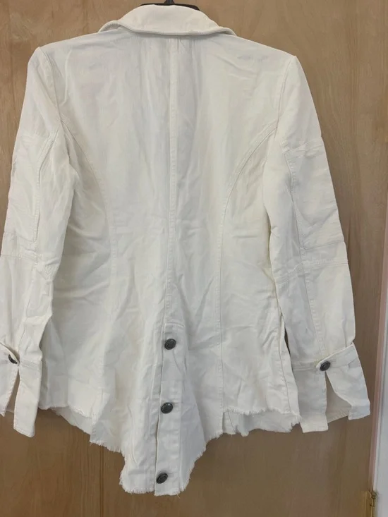 Free People Cotton Asymmetrical-Hem Harlow Blazer - Picture 13 of 16